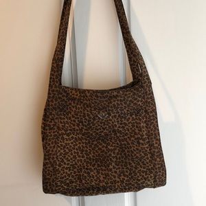 Bottega Veneta cheetah print canvas bag